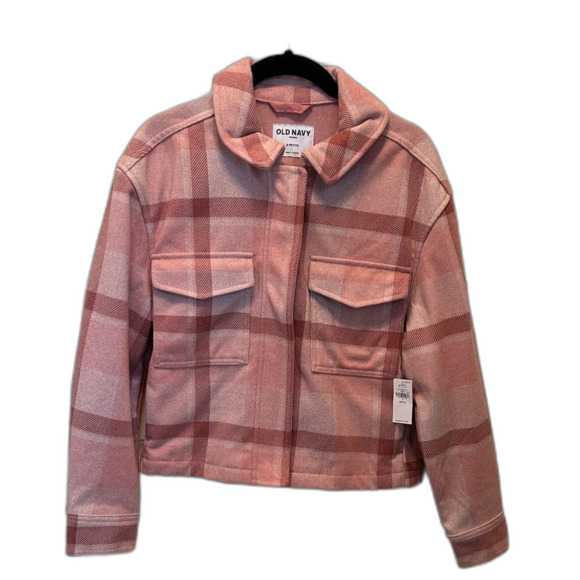 Old Navy Jackets & Blazers - Old Navy Rust/Orange Checkered Jacket, NWT Size Small Petite